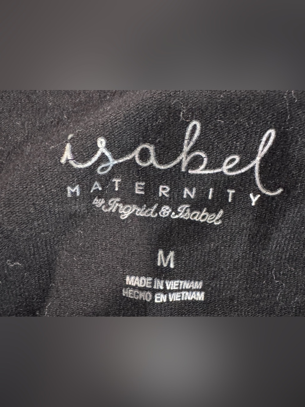 Isabel Maternity by Ingrid & Isabel Black Ruched Maternity Dress | Size Medium - Picture 5 of 5